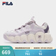 FILA 斐樂(lè )官方女鞋可頌鞋運動(dòng)鞋鞋子厚底面包休閑鞋 浪漫紫/雨霧灰-ON 36