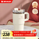 STANLEY保溫杯水杯巨無(wú)霸吸管杯大容量杯子保溫保冷時(shí)尚居家戶(hù)外男女禮物 【熱銷(xiāo)色系】米白色- 591ml