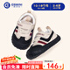 英貝米尼男童學(xué)步鞋秋季2026年新款寶寶鞋休閑板鞋小童透氣軟底女童運動(dòng)鞋 卡其黑 24 內長(cháng)15.3CM適合腳長(cháng)14.8CM左
