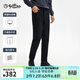 金利來(lái)【黑牛彈力】24春夏款男士牛仔褲撞色直筒休閑長(cháng)褲男 黑色 34