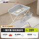 ABCMOKOO賽緹尿布臺嬰兒護理臺新生兒多功能按摩撫觸換尿布-卡通輕奢灰