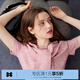 樂(lè )町披肩款短袖套衫女秋季新款清甜格雷系合體針織衫上衣 粉色（現貨） S