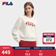 FILA 馬上起飛斐樂(lè )女子套頭紅色衛衣2026春新款時(shí)尚休閑針織長(cháng)袖上衣 云菇白-WT S 160/80A/S