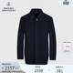 布克兄弟（BrooksBrothers）男士秋冬新羊毛羊絨質(zhì)感商務(wù)毛呢外套