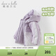 戴維貝拉（DAVE＆BELLA）童裝防水保暖寶寶棉襖男童兒童棉服女童外套冬季棉衣冬裝夾棉衣服 迷霧紫DB4237680-A 140 cm（建議身高130-140cm）