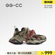 GG-CC【張藝凡同款】反叛星球秋季新款老爹鞋女厚底休閑鞋 G25X3232 墨綠色 單層 38