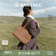 BAGTREE【明星同款】包包樹(shù)海豚包輕奢植鞣皮托特包大容量通勤女士電腦包 大號-烤棕色 能裝14寸MacBook 高級小眾