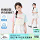 左西女童短袖T恤純棉兒童夏季2026新款女孩撞色半袖洋氣上衣 米白 130