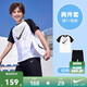 NIKE3BRAND 耐克男女童純棉短袖T恤+短褲2件套夏季插肩袖兒童短袖套裝