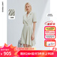 朗姿【朗姿三醋酸Basic衣櫥】氣質(zhì)西裝裙法式收腰連衣裙女夏新款 香檳米色 M