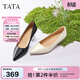 他她（TATA）白色高跟鞋女細跟單鞋氣質(zhì)通勤工作鞋春季新款UMS01AQ5 黑色 36