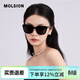 MOLSION陌森太陽(yáng)鏡百搭方圓小框墨鏡偏光男女款MS3072 C10酷感黑