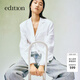 edition西裝外套女系帶亞麻截短女紳士小西服小個(gè)子EBD2BLA007 漂白色 S