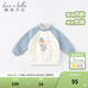 戴維貝拉（DAVE＆BELLA）加絨保暖秋冬兒童衛衣休閑女童套頭衫男童衣服幼童上衣寶寶打底衫 灰藍色-N 120 cm（建議身高110-120cm）