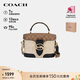蔻馳（COACH）【品牌直供】女士GEORGIE斜挎手提包黑色配卡其色CBR31禮物
