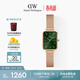 丹尼爾惠靈頓（DanielWellington）DW女士手表復古方盤(pán)小綠表輕奢小眾石英腕表送女友生日禮物DW445