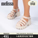 梅麗莎（melissa）Megan高跟時(shí)尚果凍羅馬齒輪涼鞋女33835 米色 38