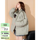 唐獅（TonLion）2025冬女史努比織帶一手長(cháng)面包服立領(lǐng)棉衣