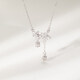 小米星(XMX)法國貓蟄S999足銀鈴蘭花流蘇項鏈小眾精致百搭甜美文藝女款 S999足銀鈴蘭花流蘇項鏈