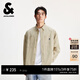 杰克·瓊斯（JACK&JONES）商場(chǎng)同款男裝春季純棉舒適oversize翻領(lǐng)長(cháng)袖襯衫男外套2253O3020 E11卡其色 常規 M