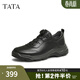 他她（TATA）商務(wù)休閑運動(dòng)鞋男鞋真皮軟底爸爸鞋春季新款MEJ05AM5 黑色 41