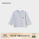 babylove寶寶t恤春秋莫代爾棉打底衫嬰幼兒百搭上衣男女兒童外出衣服