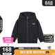 暇步士（Hush Puppies）童裝兒童針織外套男大童休閑連帽衛衣女童帽衫 藏藍   160   