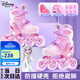 迪士尼（Disney）輪滑鞋兒童閃光初學(xué)溜冰鞋女童可調旱冰直排滑輪鞋 冰雪奇緣粉色M