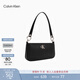 Calvin Klein時(shí)尚腋下包禮物休閑通勤洋氣包包金屬字母拉鏈CK女包單肩法棍包
