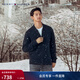 Tommy Hilfiger【純羊毛】秋冬男裝商務(wù)休閑青年棒球領(lǐng)羊毛衫針織開(kāi)衫外套 深藍色DV6 S  （推薦：120-135斤）