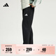 adidas易用系毛圈布舒適休閑運動(dòng)直筒褲男裝秋季阿迪達斯輕運動(dòng) 黑色 L