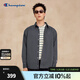 Champion冠軍襯衫男2025秋季新款做舊工裝風(fēng)日系翻領(lǐng)外套女潮休閑 炭灰色 XL