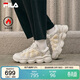 FILA 斐樂(lè )官方女鞋豌豆加絨鞋老爹鞋2025冬季休閑厚底運動(dòng)鞋