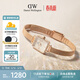 丹尼爾惠靈頓（DanielWellington）DW女士手表復古星環(huán)小方糖石英腕表輕奢小眾送女友生日禮物DW731
