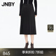 JNBY/江南布衣【商場(chǎng)同款】25冬新品半身裙綿羊毛休閑百褶裙5P0D12360 001/本黑 M