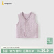 童泰（TONGTAI）嬰兒馬甲秋冬季純棉保暖男女寶寶衣服加厚背心外出坎肩馬夾 紫色 100 碼(建議2-3歲身高90-103cm)