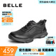 百麗（Belle）男鞋厚底戶(hù)外休閑鞋商場(chǎng)同款免系帶商務(wù)運動(dòng)鞋8HN01AM4 黑色 39 (245mm)