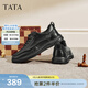 他她（TATA）英倫商務(wù)休閑皮鞋男士軟底舒適父親鞋冬季新款VXQ01CM5 黑色 43