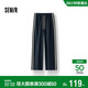 森馬（Semir）休閑褲女夏撞色仿麻長(cháng)褲寬松運動(dòng)風(fēng)女生顯腿長(cháng)闊腿褲101325127011