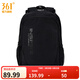 361°中性雙肩背包男女同款學(xué)生書(shū)包大容量雙肩包 黑色 均 碼
