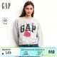 蓋璞（GAP）女裝冬季款logo印花寬松圓領(lǐng)抓絨長(cháng)袖衛衣美版784241
