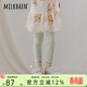Milkbarn兒童打底褲寶寶長(cháng)褲女童春夏褲子女寶寶休閑褲子 蛋黃（長(cháng)款） 100 cm