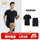 361°跑步運動(dòng)套裝男休閑健身寬松短袖短褲夏季男兩件套652414001H-3