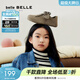 百麗（Belle）復古吐司鞋勃肯鞋女商場(chǎng)同款兒童穆勒鞋84010C84 灰色 34碼