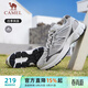 駱駝（CAMEL）追尋復古慢跑步男鞋厚底休閑運動(dòng)鞋子 K14B09L7051 石板灰 41