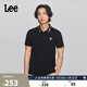 Lee商場(chǎng)同款25新品標準版翻領(lǐng)101+小刺繡Logo男短袖polo衫休閑潮