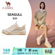 駱駝（CAMEL）女鞋厚底增高低幫休閑運動(dòng)板鞋子 X25CX4L4037 淺米白/棕 35