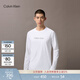 Calvin KleinJeans春秋男士休閑通勤ck字母印花圓領(lǐng)內搭打底衫長(cháng)袖T恤上衣
