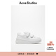 Acne Studios[12期免息] 男女同款 Face魔術(shù)貼小白鞋厚底老爹鞋 光白色/光白色 39