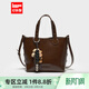 IEF/愛(ài)依服時(shí)尚女包2025秋季新款流行爆款復古通勤手提中號托特包 棕 均碼